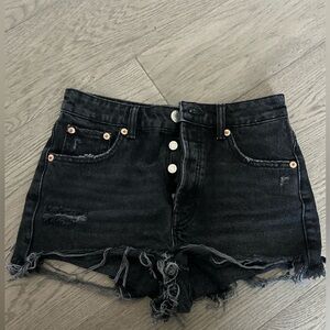 Zara black Jean shorts